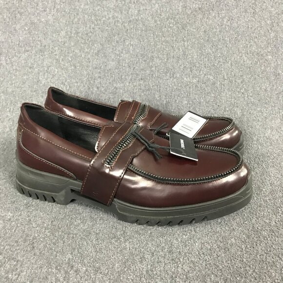 NWT Men\'s Sz EU 43 US 10 Diesel EDGEKORE D-Whiper Brown Cordovan Leather Loafers